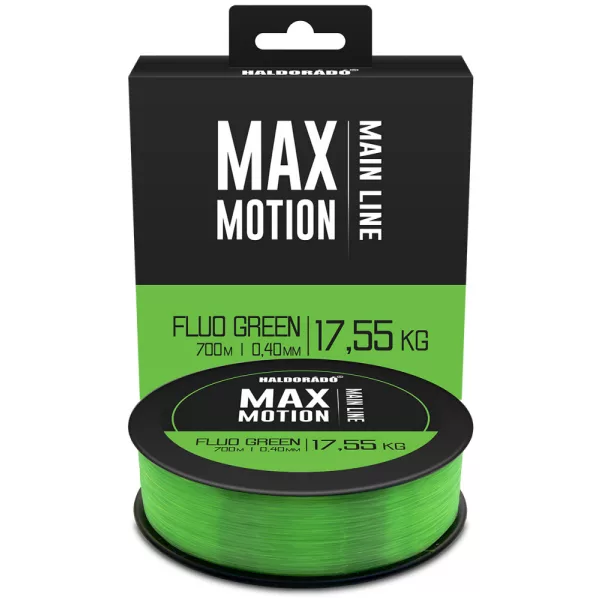 Haldorádó Max Motion 0,40mm 700m Fil principal monofilament - Vert Fluo