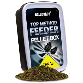   Haldorádó Boîte de pellets Top Method Feeder Caras 400gr 1-2mm