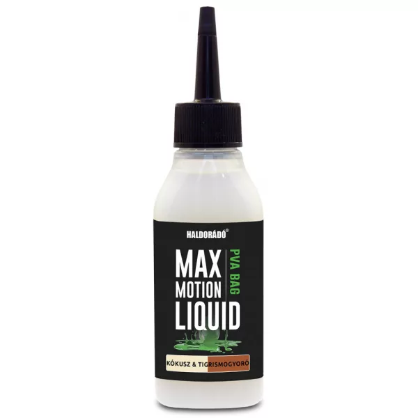 Haldorádó Max Motion PVA Bag Liquid Noix de Coco-Noix Tigrée 100ml Arôme, Liquide