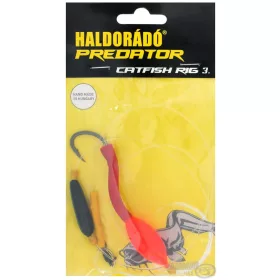   Haldorádó Catfish Rig 3 Montage Pop-Up Corps Souple pour Silure 80cm