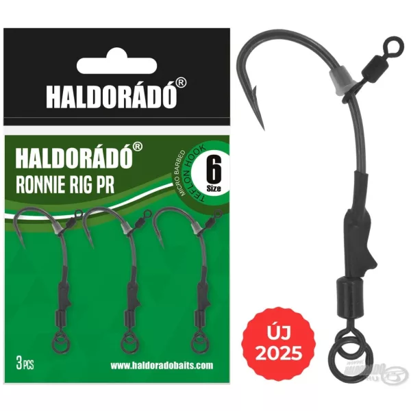 Haldorádó Ronnie Rig PR-6 Hameçon à bouillette pré-monté 3 pièces