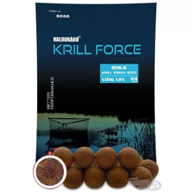   Haldorádó Krill Force Boilie Long Life 24mm Bouillette d'amorçage Krill Indian Spice 700gr
