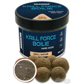   Haldorádó Krill Force Boilie Hard Hook Wafter 16, 20 mm Krill Natur Bouillette d'amorçage 70gr