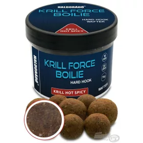   Haldorádó Krill Force Boilie Hard Hook Wafter 16, 20 mm Krill Hot Spicy Bouillette d'amorçage 70gr