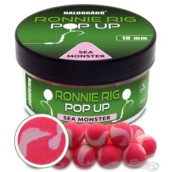Haldorádó Ronnie Rig Pop Up Sea Monster 10mm Bouillette d'eschage 30gr