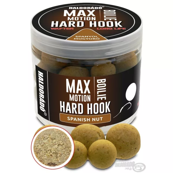 Haldorádó Max Motion Boilie Hard Hook Wafter 16, 20mm Cacahuète Espagnole Boilie d'appât 100gr