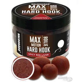   Haldorádó Max Motion Boilie Hard Hook Wafter 24, 30mm Foie Rouge Épicé Boilie d'appât 150gr