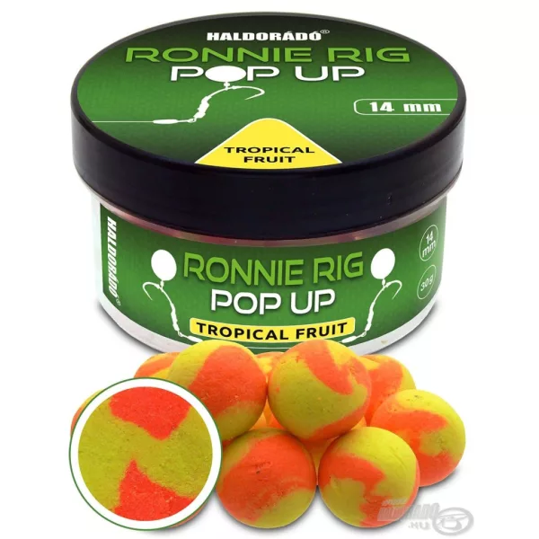 Haldorádó Ronnie Rig Pop Up Tropical Fruit 14mm Bouillette d'eschage 30gr