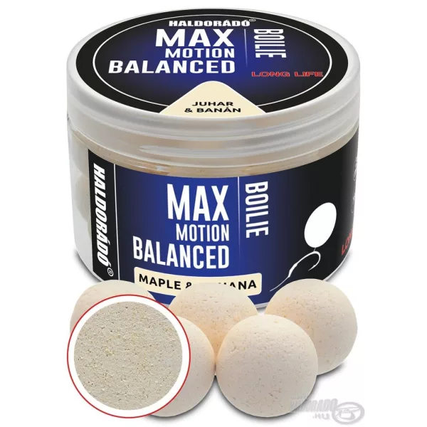 Haldorádó Max Motion Boilie Balanced 20mm Érable-Banane Bouillette d'Appât 70gr