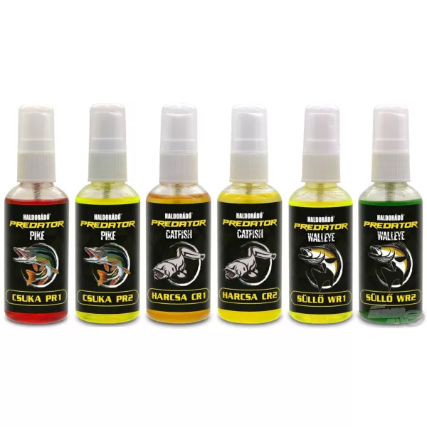 Haldorádó Predator Spray Arôme Prédateur Mix 6 saveurs dans une boîte 300ml