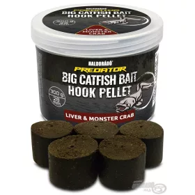   Haldorádó Catfish Bait Hook Pellet 28mm Liver-Monster Crab Pellet percé pour hameçon 300gr