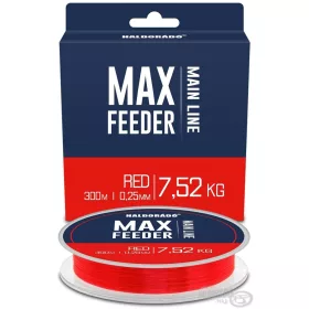   Haldorádó Max Feeder Red 0,25mm 300m Fil de pêche monofilament principal