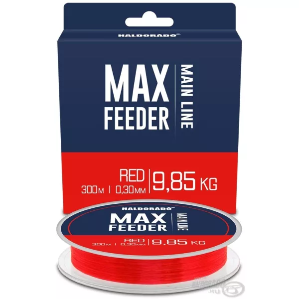 Haldorádó Max Feeder Red 0,30mm 300m Ligne principale monofilament