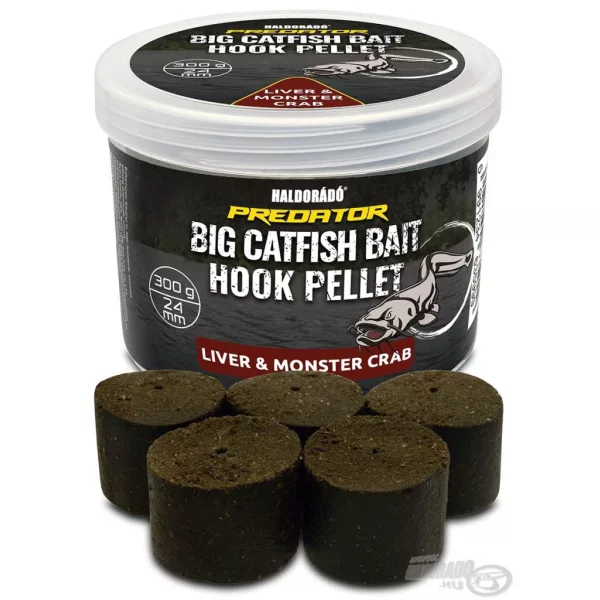Haldorádó Catfish Bait Hook Pellet 24mm Liver-Monster Crab Pellet hameçon percé 300gr