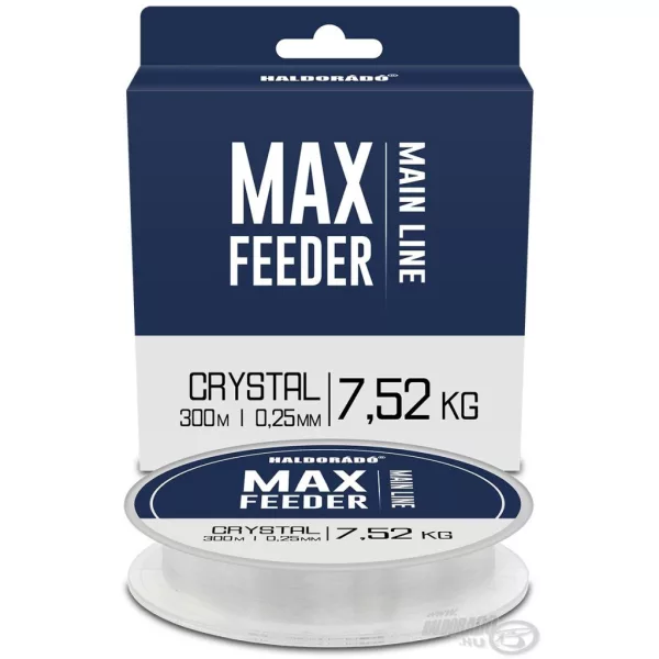 Haldorádó Max Feeder Crystal 0,25mm 300m Monofil Fil de Pêche Principal