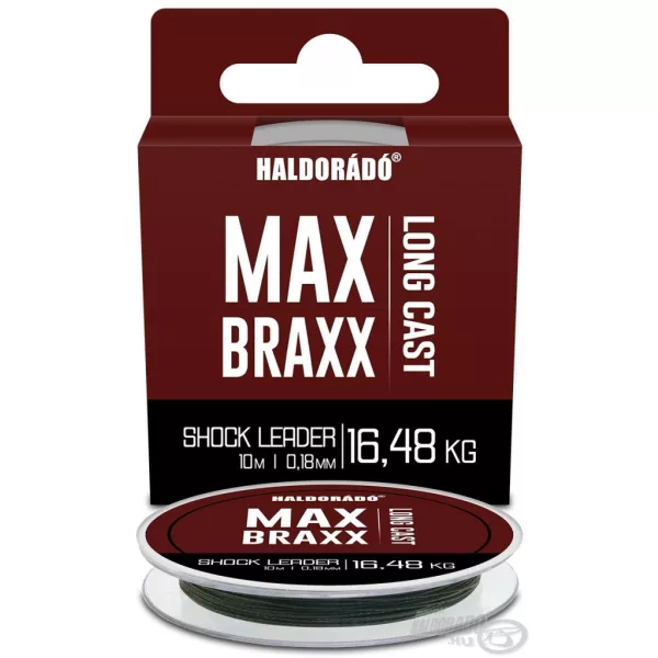 Haldorádó Max Braxx Long Cast Shock Leader 0,18mm 10m Bas de ligne tressé