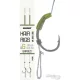 Haldorádó Soft Pop Up Hair Rigs 6 Hameçons Barbés Pré-montés pour Bouillettes 2pcs