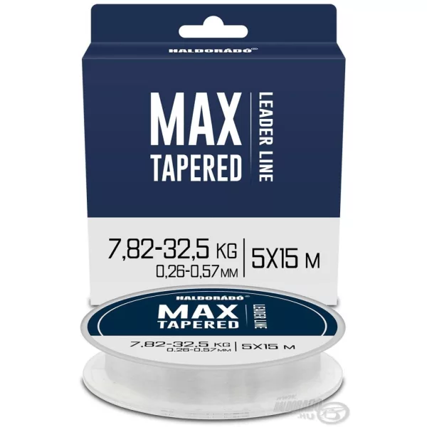 Bas de ligne monofil Haldorádó Max Tapered Leader 0,26-0,57mm 5x15m