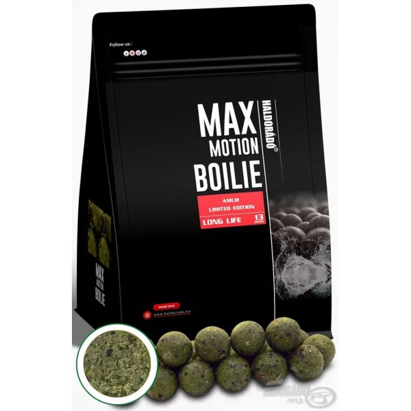 Haldorádó Max Motion Boilie Long Life 13mm Édition Limitée Amour Bouillette d'Amorçage 800gr