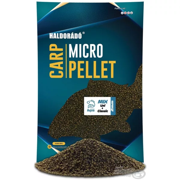 Haldorádó Carp Micro Pellet - Aqua Garant Classic + Uni Pellet Mix 2mm 700gr
