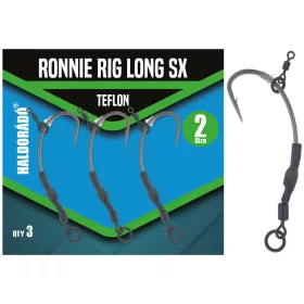 Haldorádó Ronnie Rig Long SX 2 Szakállas Horog 3db