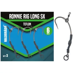 Haldorádó Ronnie Rig Long SX 6 Szakállas Horog 3db