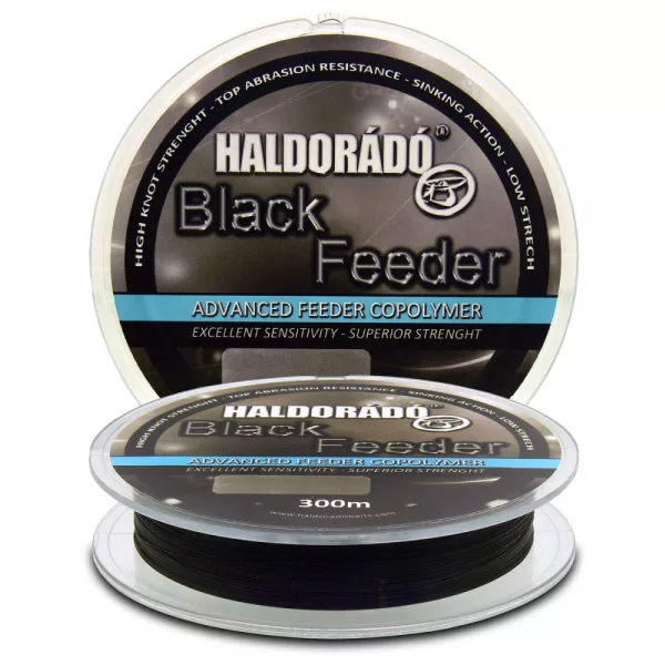 Haldorádó Black Feeder 0,22mm 300m Monofil ligne principale - noir