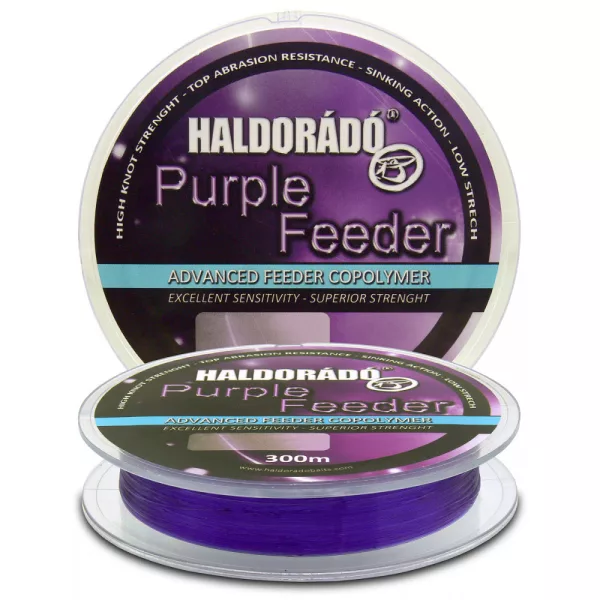 Haldorádó Purple Feeder 0,18mm 300m Fil principal monofilament - Violet