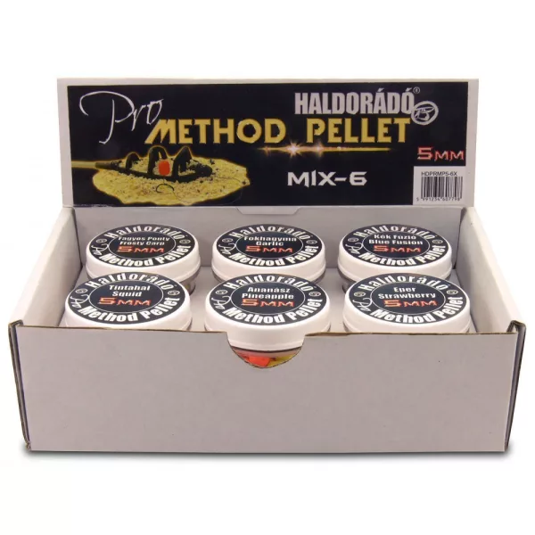 Haldorádó Pro Method Pellet 5mm - -MIX-6 / 6 saveurs dans une boîte