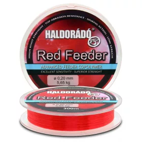   Haldorádó Red Feeder 0,30mm 300m Fil principal monofilament - Rouge