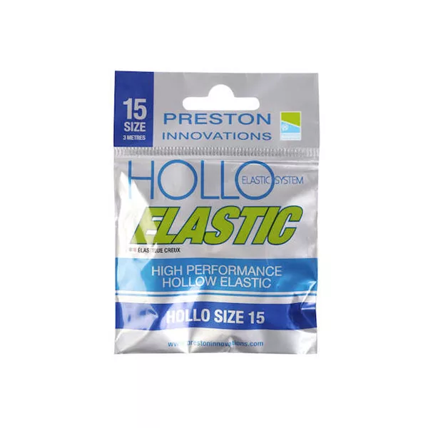 Preston Hollo Elastic Taille 15 Élastique creux