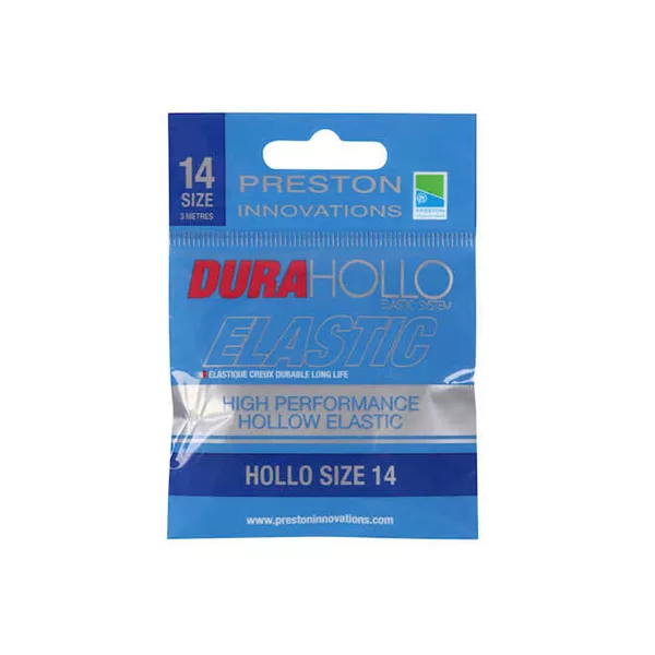 Preston Dura Hollo Elastic Taille 14 Élastique Creux pour Canne au Coup