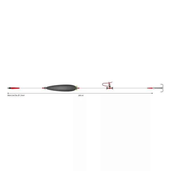 Mikado Silure 200cm 2/0 Monofilament Bas de ligne