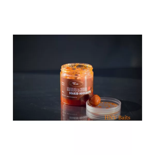 HNV Baits Fruits & Nuts 24mm Amorce à hameçon pré-trempée 220gr