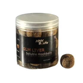   HNV Baits GLM Liver Soluble Hookbaits 24mm Bouillettes Solubles Hameçon 165gr
