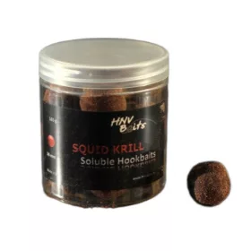   HNV Baits Squid Krill Soluble Hookbaits 24mm Bouillettes Solubles Hameçon 165gr