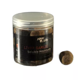   HNV Baits Liver Garlic Soluble Hookbaits 24mm Bouillettes Solubles Hameçon 165gr