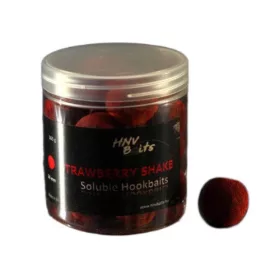   HNV Baits Strawberry Shake Soluble Hookbaits 24mm Appât Soluble à Hameçon 165gr