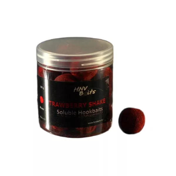 HNV Baits Strawberry Shake Soluble Hookbaits 24mm Appât Soluble à Hameçon 165gr