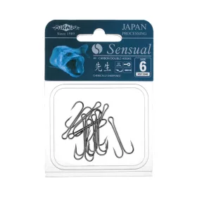   Mikado Sensual Double 1 Hameçon double à œillet barbelé pour poissons prédateurs 8 pièces