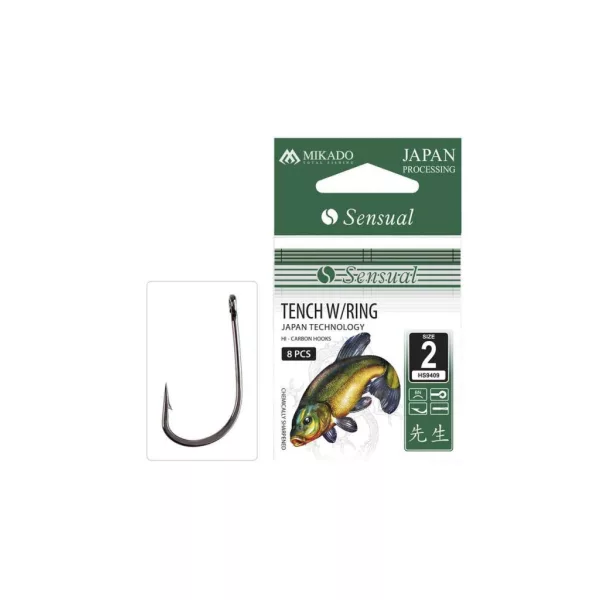 Mikado Sensual Tench W/Ring 6 Hameçon pour brème à œillet et avec ardillon 10 pièces