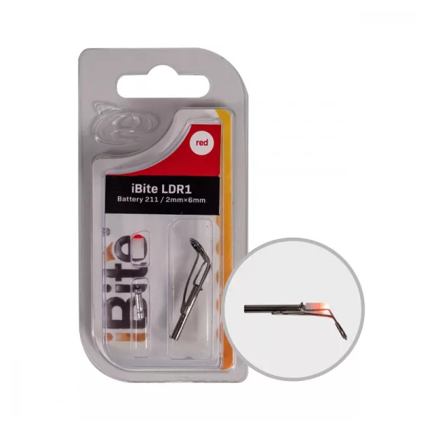 Kit d'anneaux de pointe de feeder Ibite 211 Pile + LED Rouge + Anneau 2.00X6mm