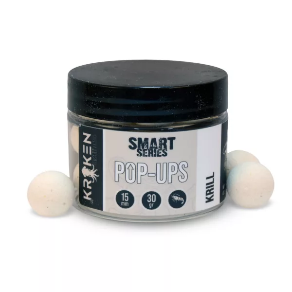 The Kraken Baits Smart Series Fluo White Krill 15mm Pop Up 30gr
