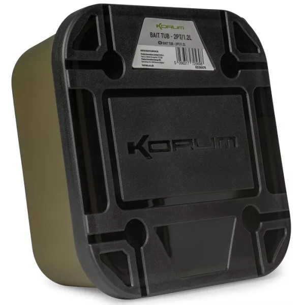 Korum Bait Tub Boîte à appâts 1,2L