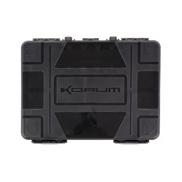 Korum Slim Blox Boîte à Matériel avec 5 Aiguilles à Appâts et des Ciseaux
