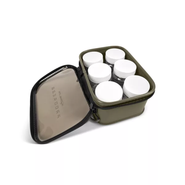 Korum Progress EVA Hookbait Pouch 6 Tub Sac à Appâts