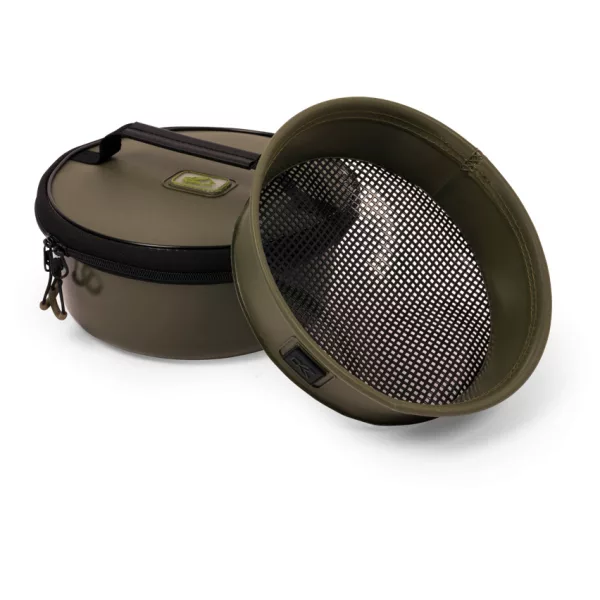 Korum EVA Solid Groundbait Bowl & Riddle Bol et tamis pour amorce