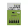 Korum Finesse Quick Change Olivettes Plomb de Flotteur à Changement Rapide 1,6g