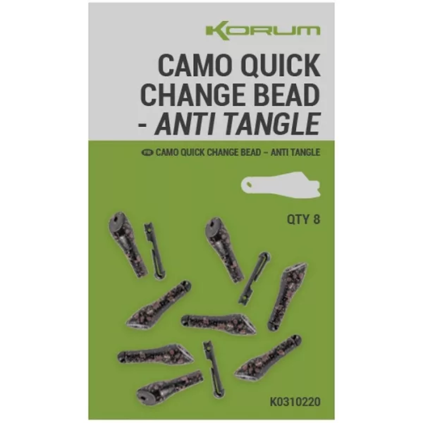 Korum Camo Quick Change Bead Anti Tangle Connecteur rapide