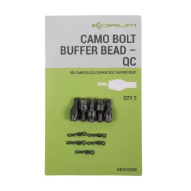 Clip pivotant Korum Camo Bolt Buffer Bead QC 10pcs